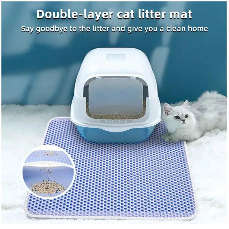 Purrrfect Cat Litter Mat Waterproof Non Slip Easy To Clean
