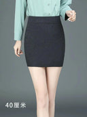 All-Day Comfort Elastic Skirt for Work