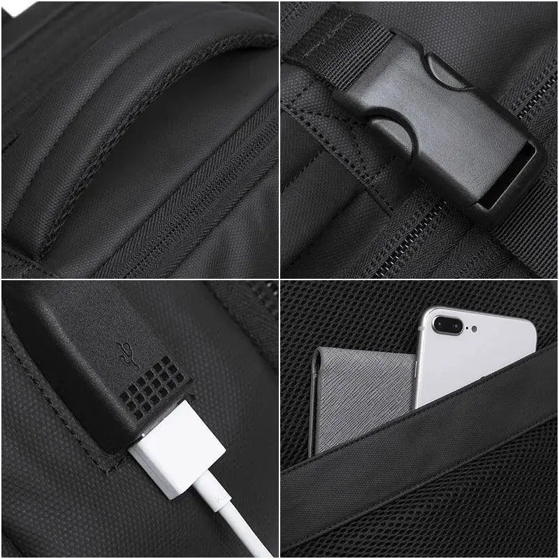 Professional USB Charging Waterproof Laptop Backpack 17.3