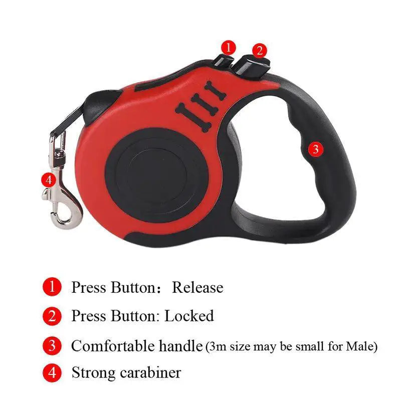 Holapet Retractable Dog Leash for Secure Outdoor Adventures