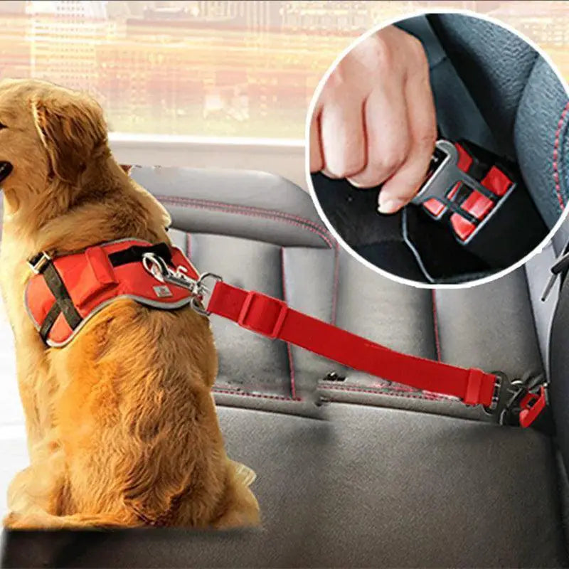 Pet Car Harness Leash Safe Travel Companion For Dogs