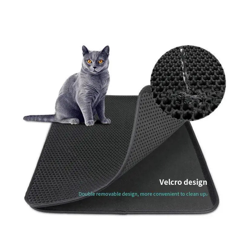EVA Double Layer Cat Litter Pad Waterproof Non Slip Mat