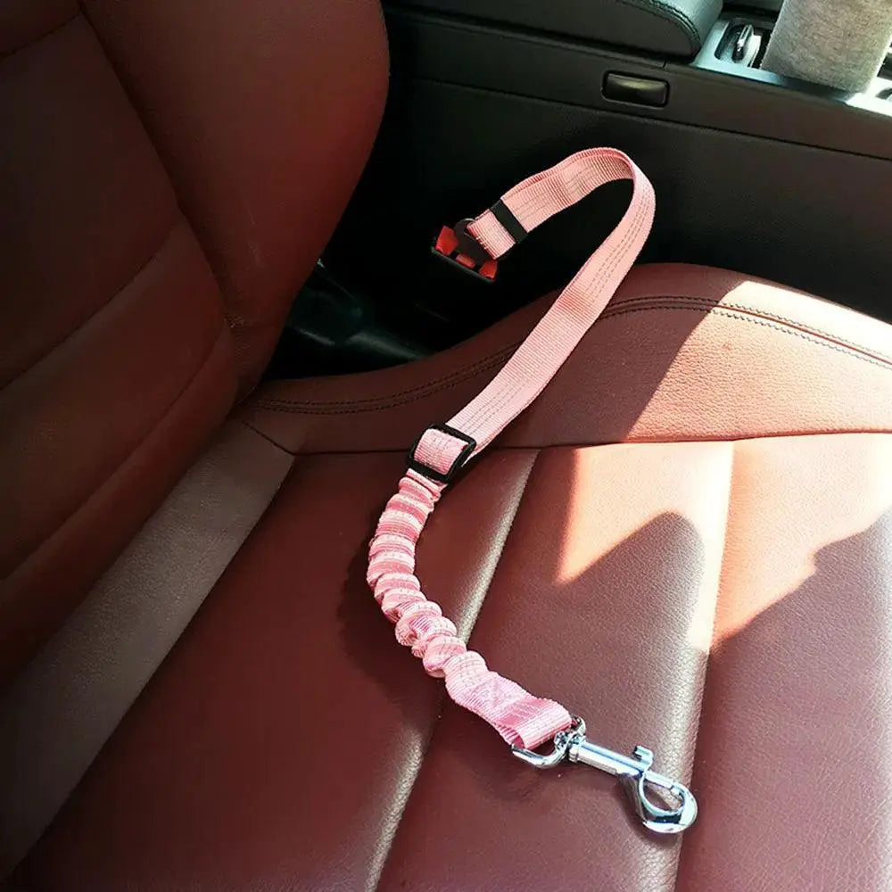 Dog Car Safety Belt Reflective Adjustable Nylon Seatbelt