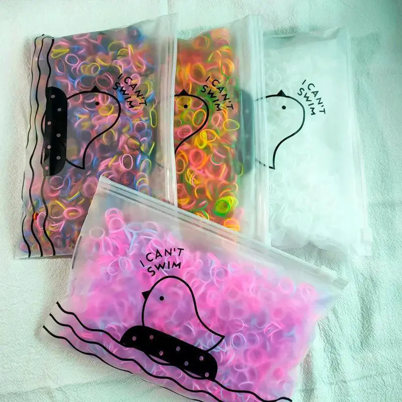 Vibrant Girls Disposable Hair Bands Set For Stylish Looks