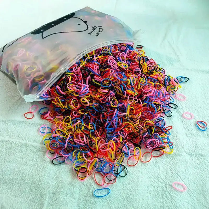 Vibrant Girls Disposable Hair Bands Set For Stylish Looks