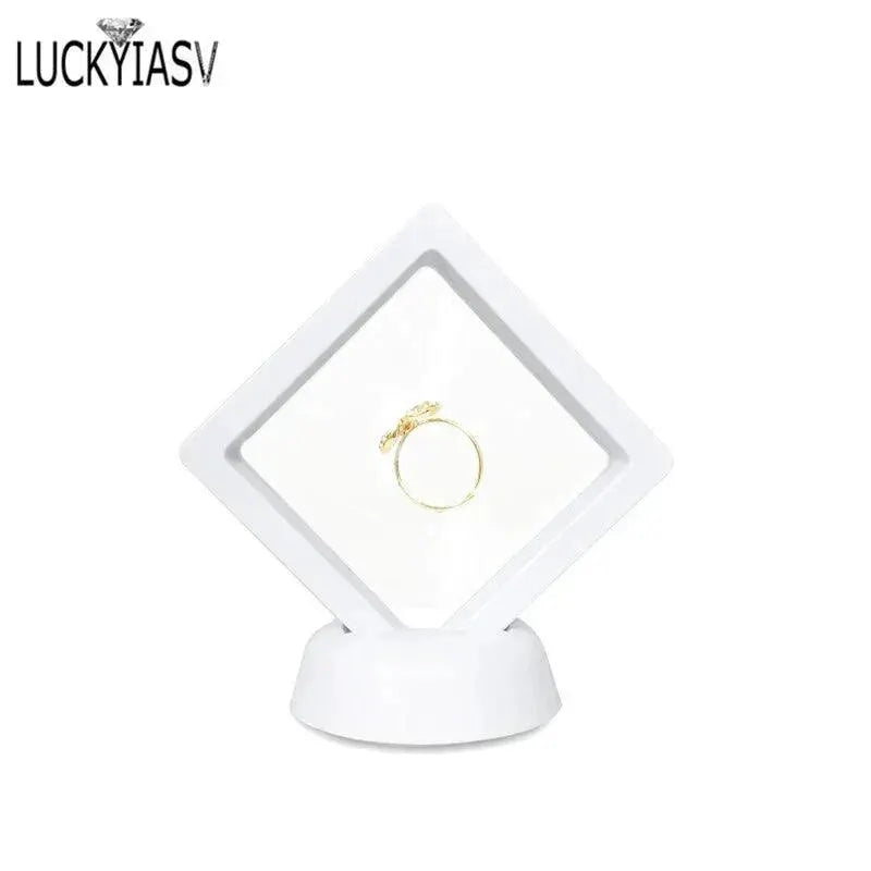 Suspended Floating Jewelry Display Case 7cm Pet Storage Box