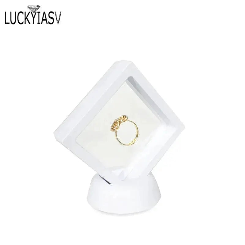 Suspended Floating Jewelry Display Case 7cm Pet Storage Box