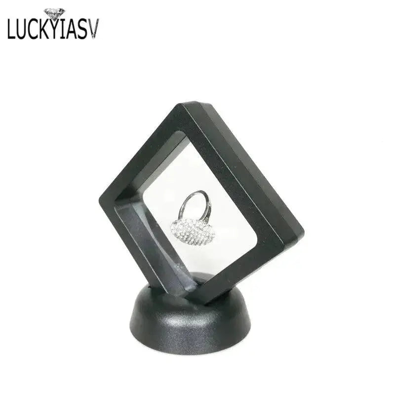 Suspended Floating Jewelry Display Case 7cm Pet Storage Box