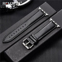 Luxury Calfskin Leather Apple Watch Band for Elegant Style