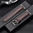 Luxury Calfskin Leather Apple Watch Band for Elegant Style