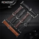 Luxury Calfskin Leather Apple Watch Band for Elegant Style