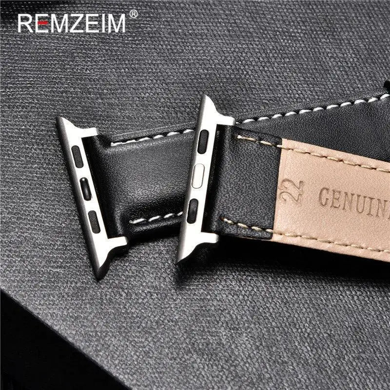 Luxury Calfskin Leather Apple Watch Band for Elegant Style