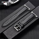 Luxury Calfskin Leather Apple Watch Band for Elegant Style