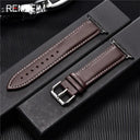 Luxury Calfskin Leather Apple Watch Band for Elegant Style