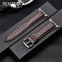 Luxury Calfskin Leather Apple Watch Band for Elegant Style