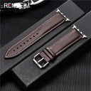 Luxury Calfskin Leather Apple Watch Band for Elegant Style