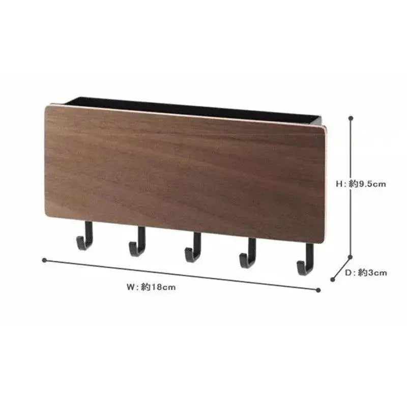 Bamboo Wall Key Hanger Stylish Organizer Hooks For Home