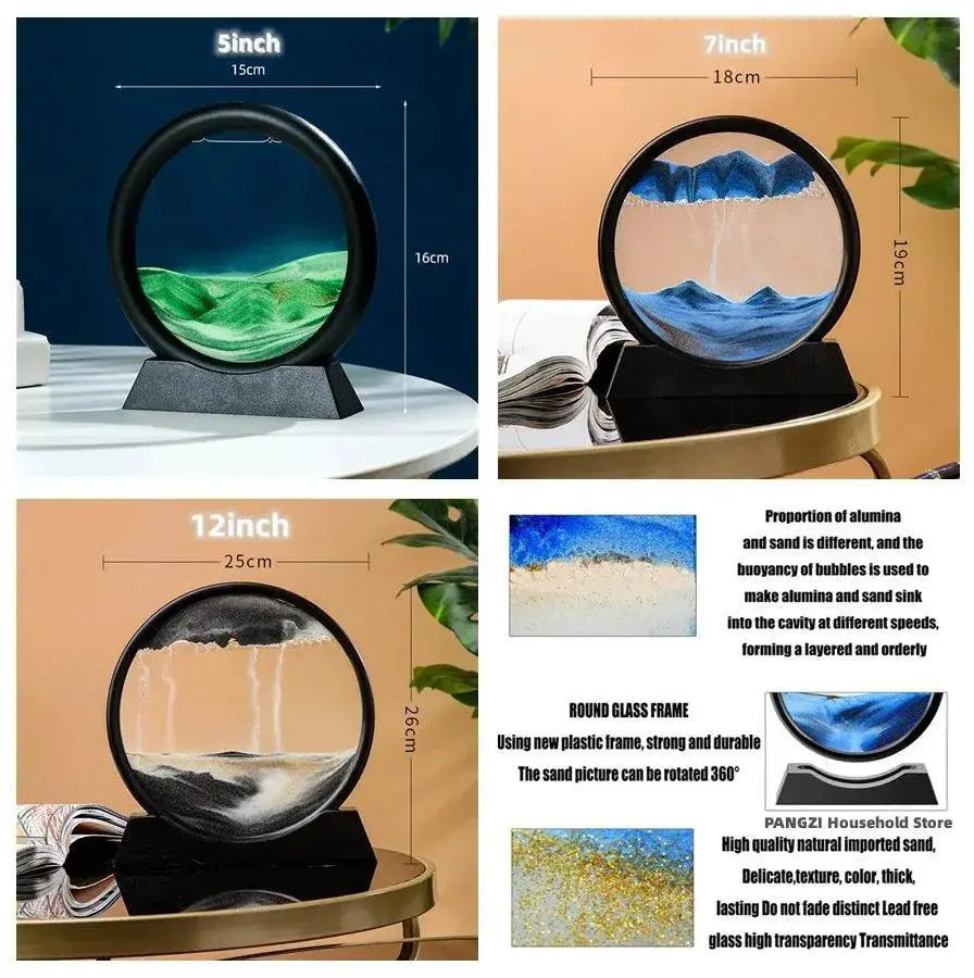 Deep Sea Sandscape Art Mesmerizing Office Decor Home Desk