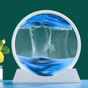 Calming Sandscape Art for Office Focus