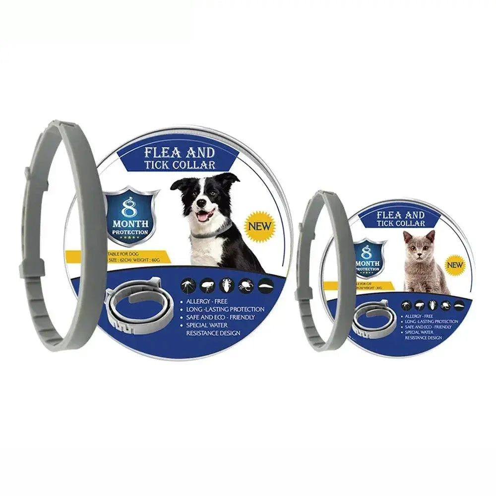 Adjustable Flea and Tick Prevention Collar for Dogs and Cats