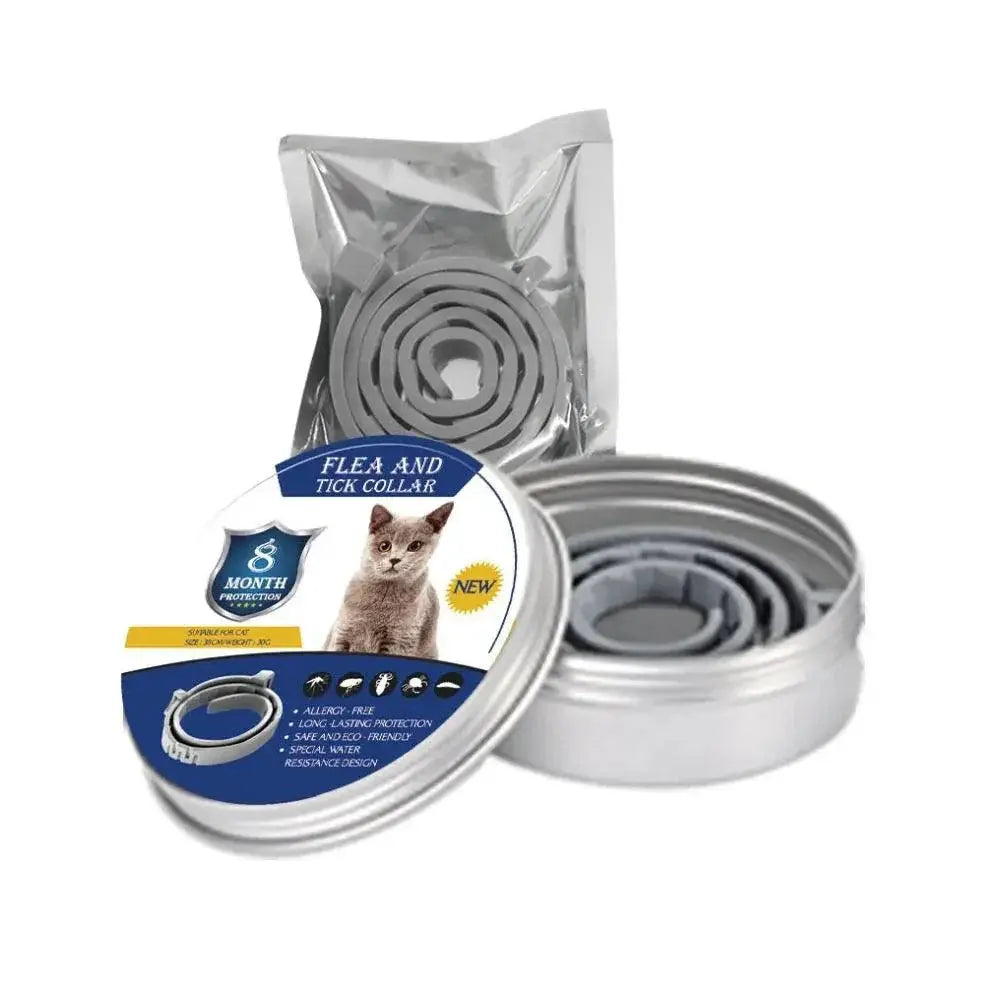 Adjustable Flea and Tick Prevention Collar for Dogs and Cats