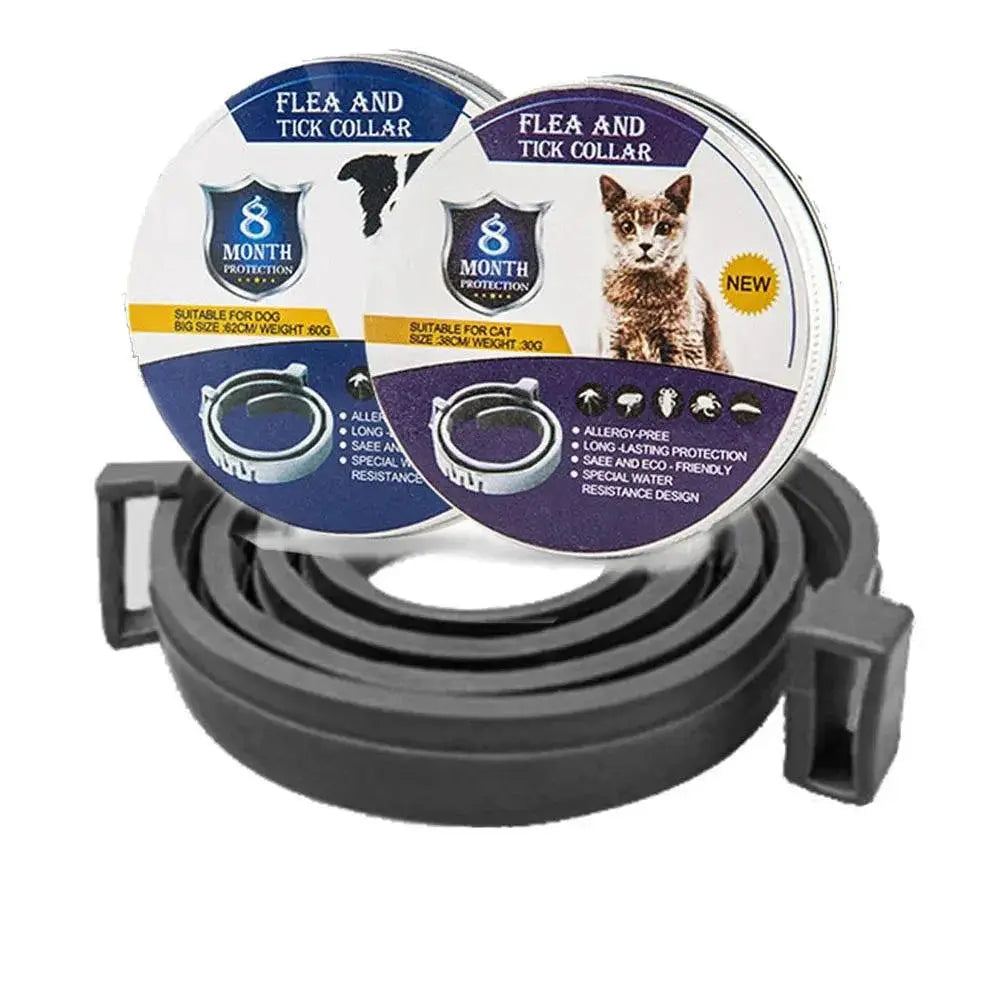 Adjustable Flea and Tick Prevention Collar for Dogs and Cats