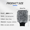 Car Wash Microfiber Gloves And Brushes Kit For Wheels