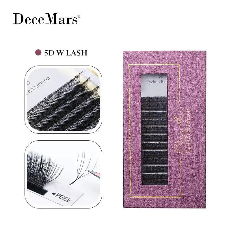 Enhanced Beauty W Shaped Eyelash Extensions Natural Look 5D
