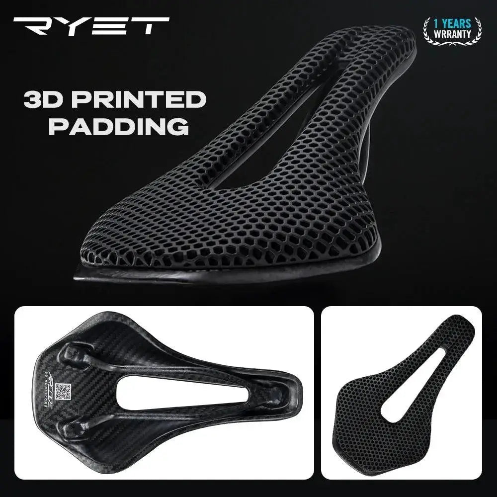 Ultra-Light 3D Carbon Fiber MTB Saddle for Comfort