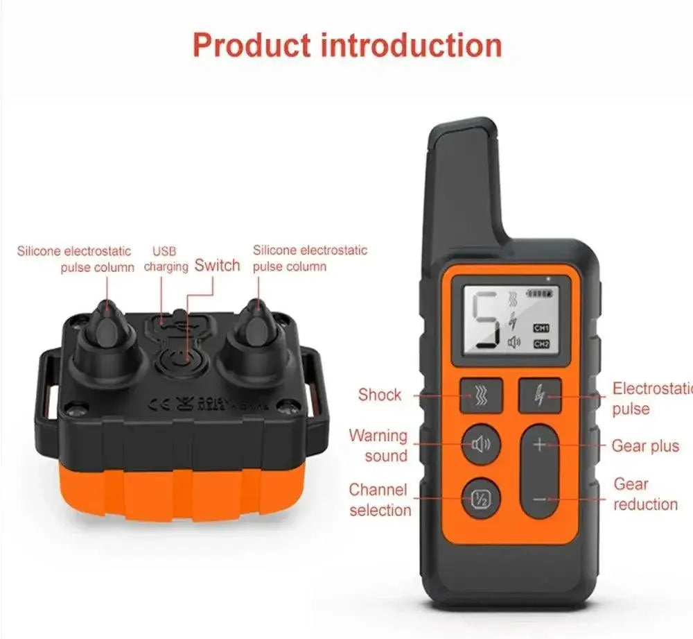 Electric Dog Training Collar Advanced Remote Control