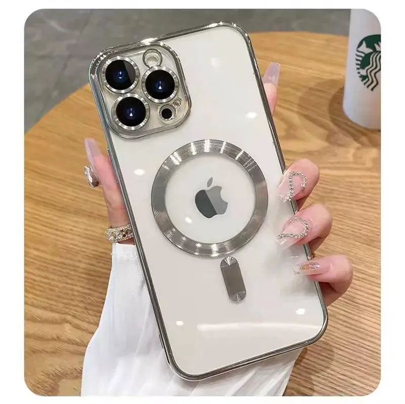 Transparent MagSafe Charging Case for iPhone 15 14 13 12 11