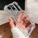 Luxury Transparent iPhone Case Shockproof Protection