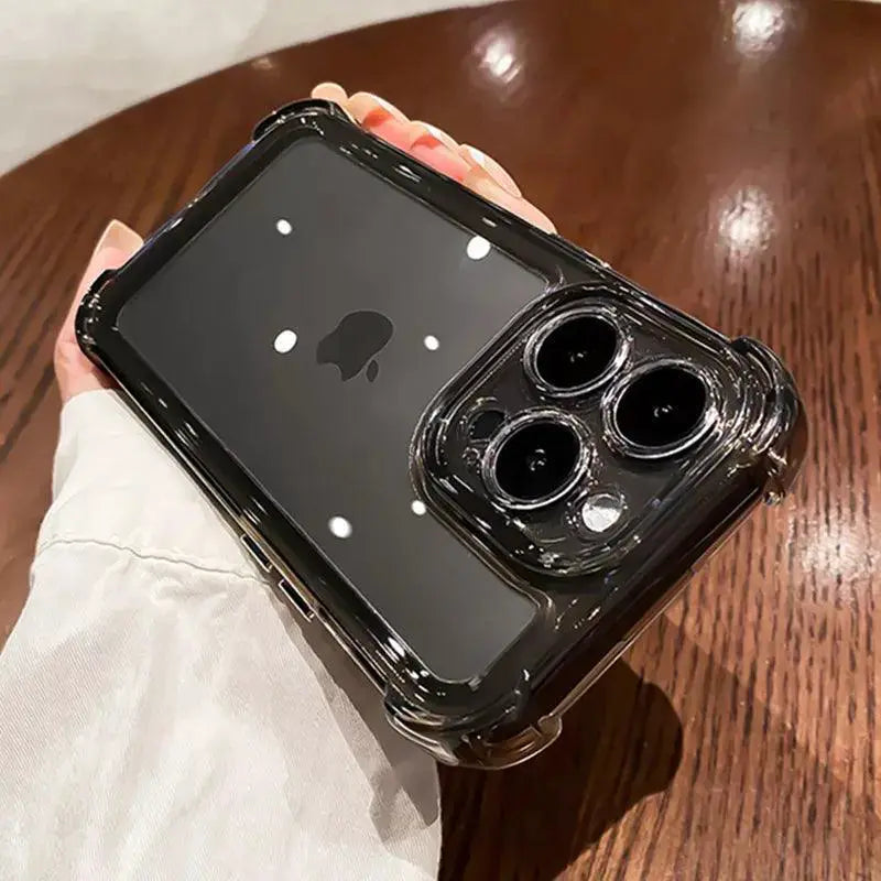 Luxury Transparent iPhone Case Shockproof Protection