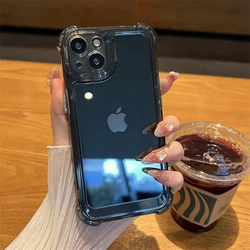 Luxury Shockproof Transparent Case For iPhone Stylish Fit