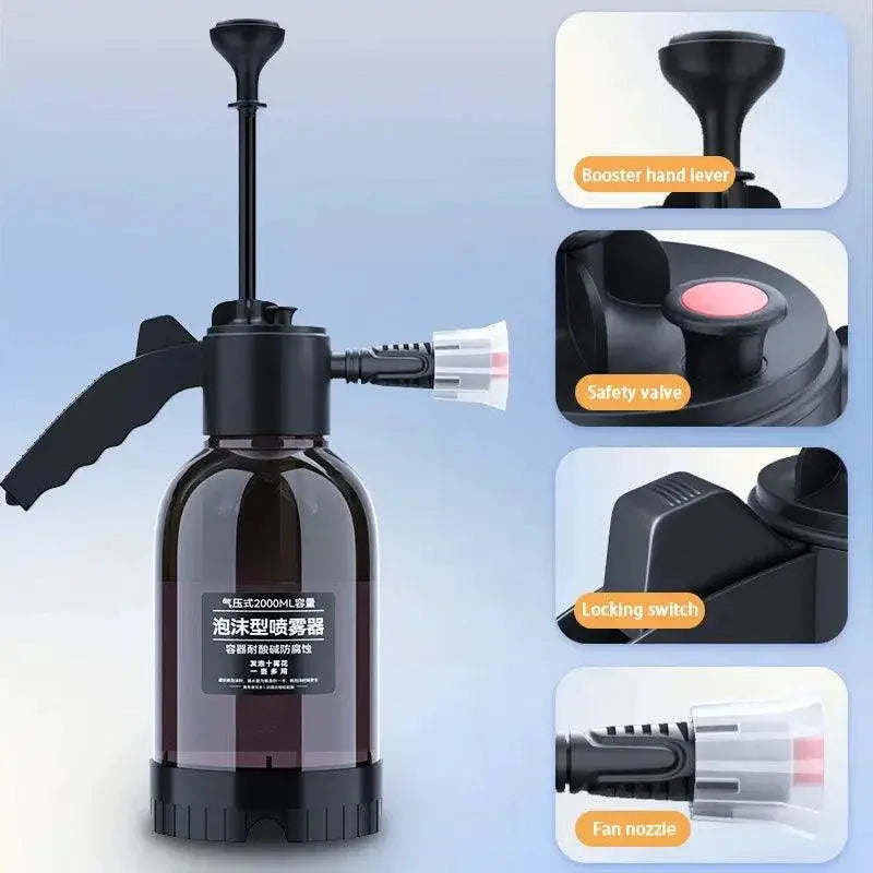 Hand Pump Foam Sprayer for Effortless Car and Home Cleaning