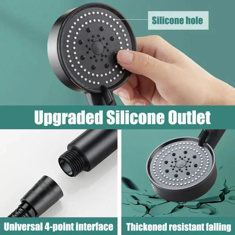 High Pressure Shower Head With Five Adjustable Modes