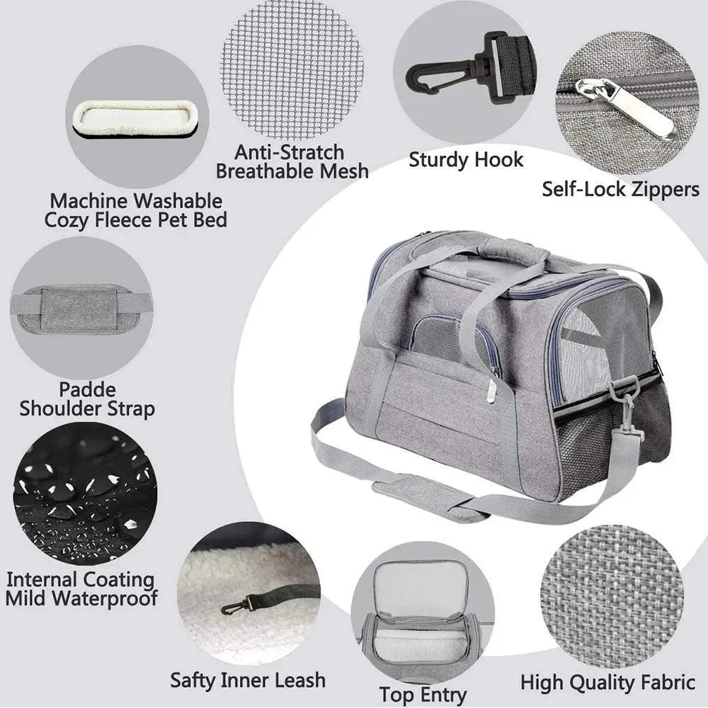 PawVoyage Pet Traveler Backpack Reflective Safety Gear
