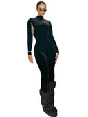 Flattering Velvet Jumpsuit for Night Out