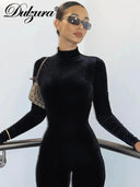 Flattering Velvet Jumpsuit for Night Out