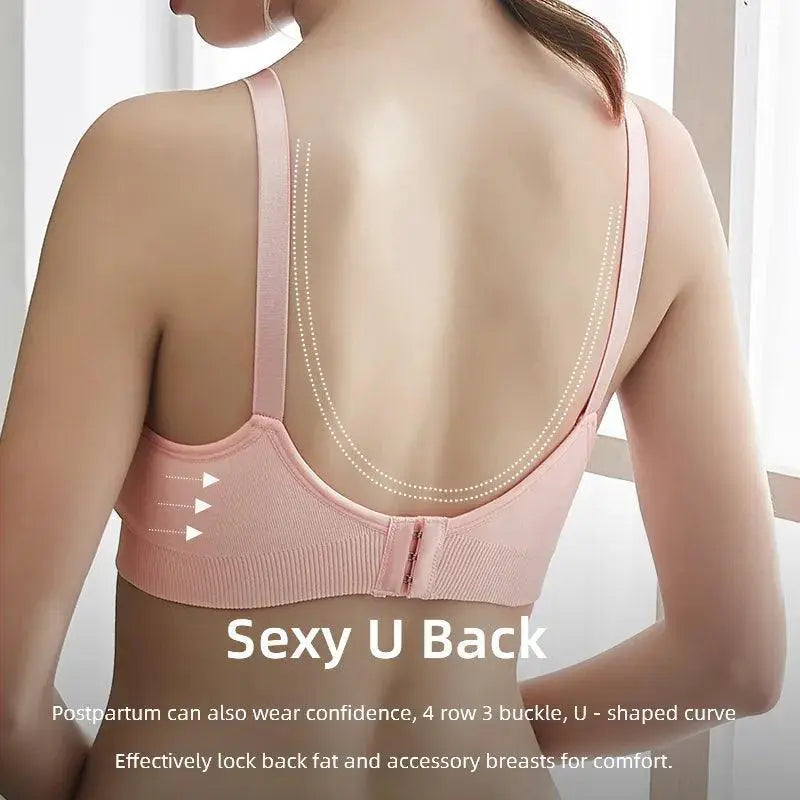 Plus Size Nursing Bra Seamless Comfort Support For Moms