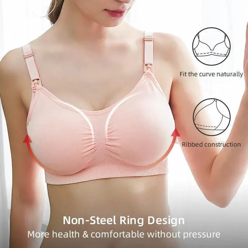 Plus Size Nursing Bra Seamless Comfort Support For Moms