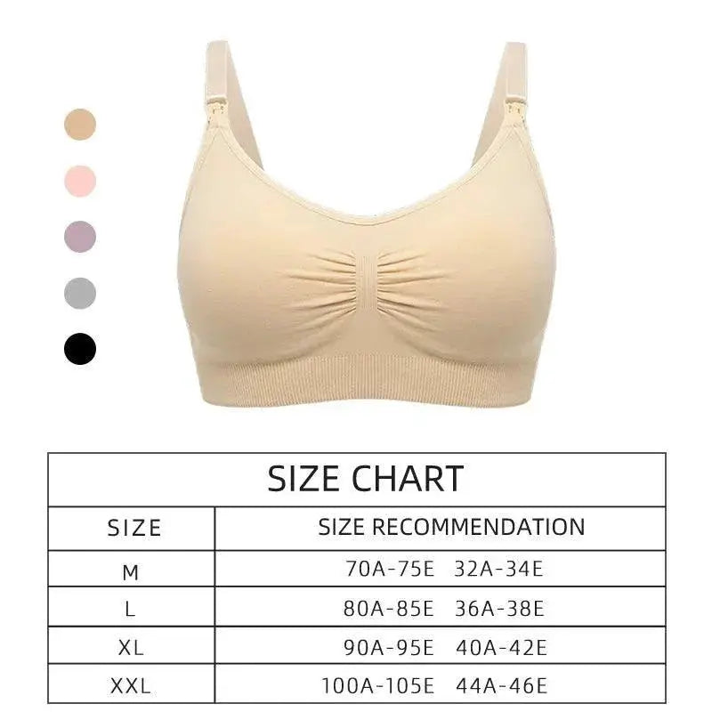 Plus Size Nursing Bra Seamless Comfort Support For Moms