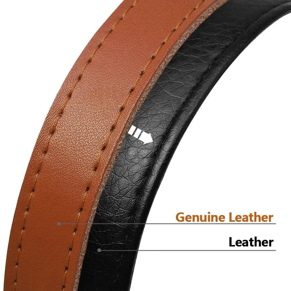 Personalized Leather Dog Collar With ID Tag for Dogs
