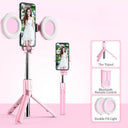 Iphone Selfie Stick With LED Light And Tripod Capture Tool