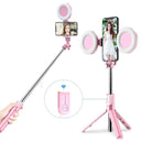 Iphone Selfie Stick With LED Light And Tripod Capture Tool