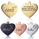 Engraved Pet Necklace Custom Cat And Dog ID Tag Pendant