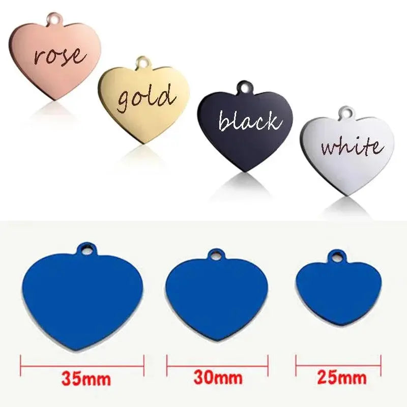 Engraved Pet Necklace Custom Cat And Dog ID Tag Pendant