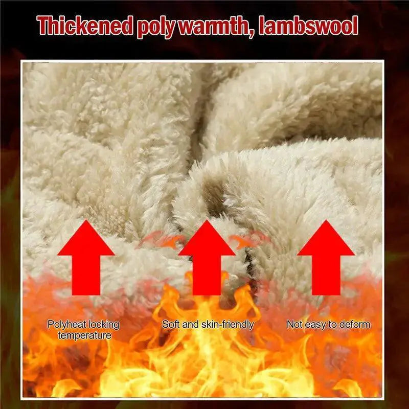 Winter Plush Fleece Mens Thermal Sweatpants Cold Weather