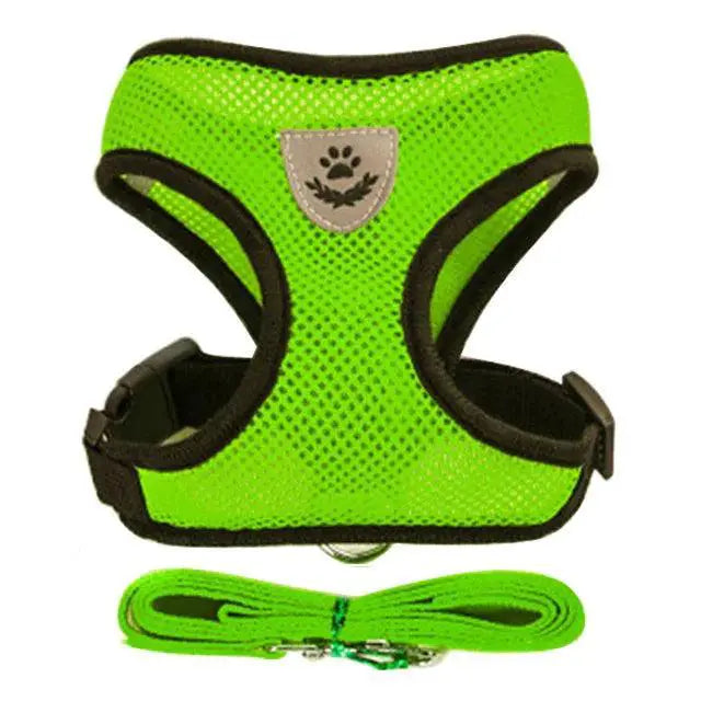 Adjustable Reflective Dog Harness Walking Lead Small Dogs