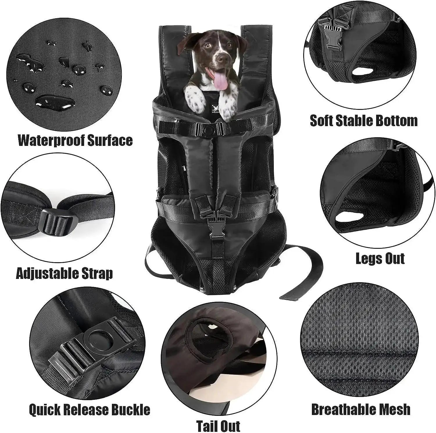 PawsitivePack Dog Backpack Carrier Travel Bag For Pets